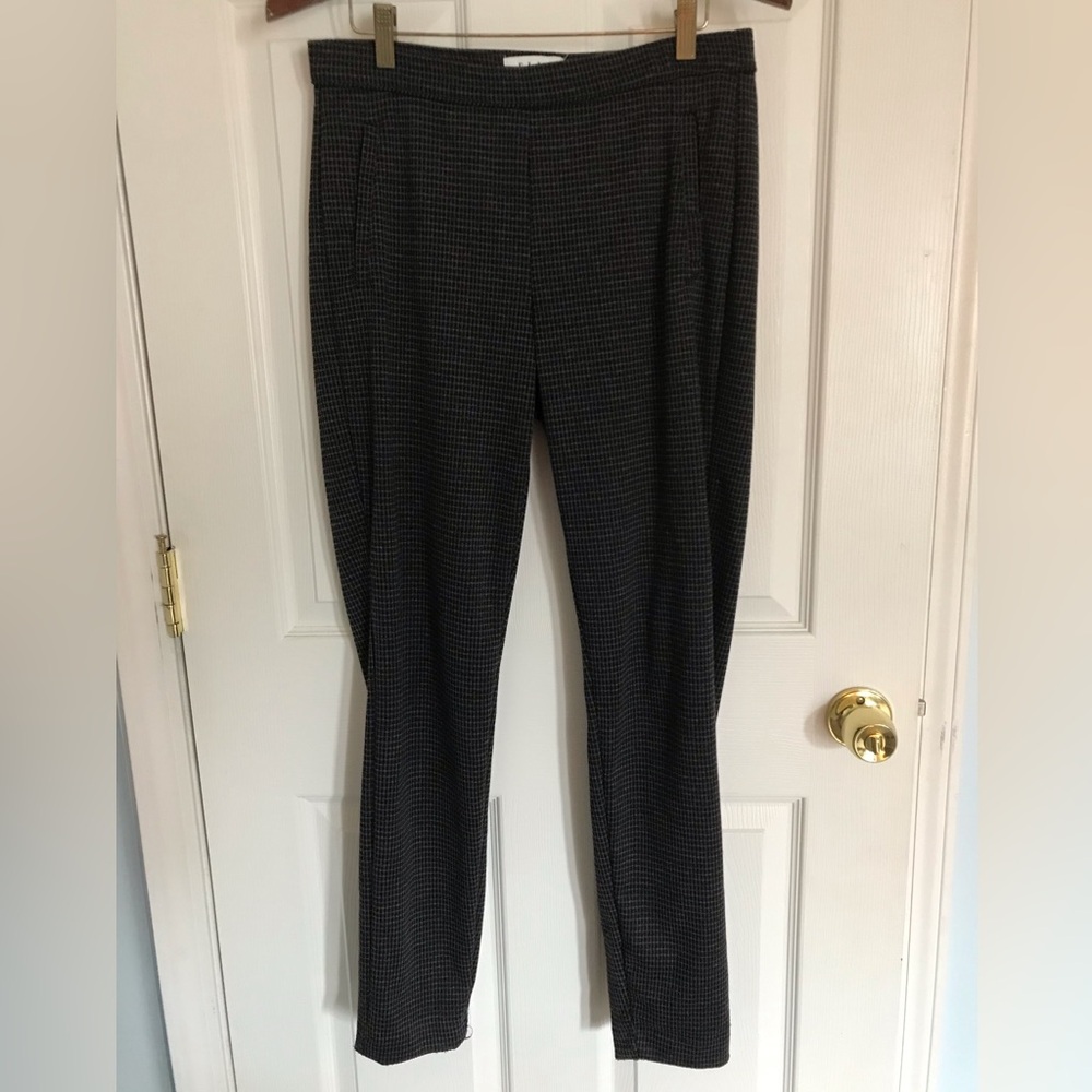Women's Black Checkered Pants